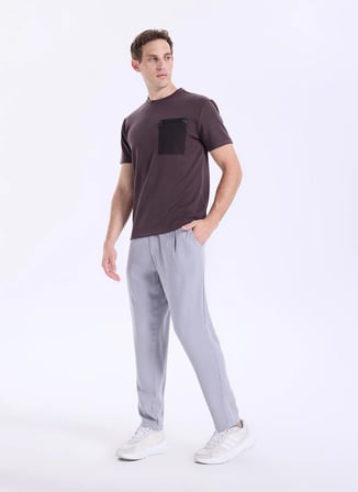 Gmg Fırenze Kahve Erkek Regular Fit T-Shirt GU26MSS03040