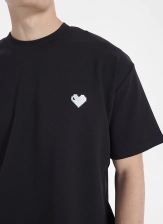 Siyah Erkek Modal Karışımlı T-Shirt GU26MSS03046