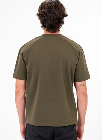 Gmg Fırenze Haki Erkek Bisiklet Yaka Regular Fit Yazı Baskılı T-Shirt GU26MSS03055