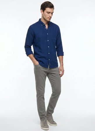 Gmg Fırenze Haki Erkek Slim Fit Pantolon GU26MSS01215
