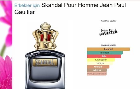 SCANDAL POUR HOMME EXTRADOSE  JEAN PAUL GUALTİER ERKEKPARFÜM 75ML EDP KALICI VE SİLAJI YÜKSEK