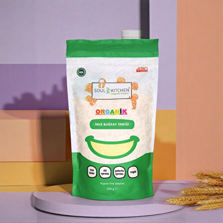 Organik İnce Buğday İrmiği 250 g (bebek İrmiği)