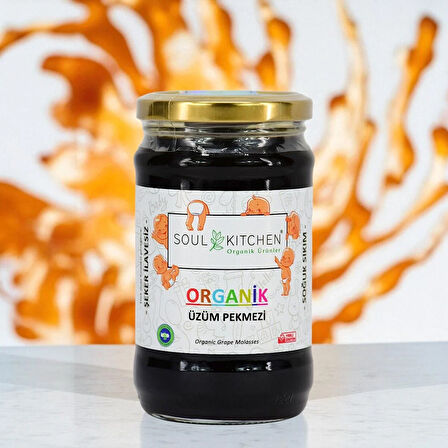 Organik Üzüm Pekmezi 380 g (Soğuk Sıkım) (Şeker İlavesiz)