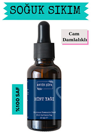 Hint Yağı (20ml)- %100 Saf Soğuk Sıkım Hint Yağı