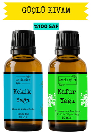 kekik yağı ve kafur uçucu yağı (10ml+10 ml) -  kekik yağı doğal uçucu