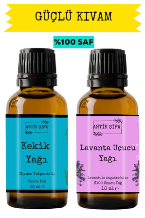 kekik yağı ve lavanta uçucu yağı (10ml+10 ml) -  kekik yağı doğal uçucu