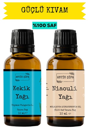 kekik yağı ve nioli uçucu yağı (10ml+10 ml) -  niaouli, kekik yağı doğal uçucu