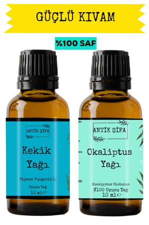 kekik yağı ve okaliptüs uçucu yağı (10ml+10 ml) -  okaliptus , kekik yağı doğal uçucu