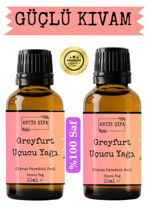 Greyfurt Uçucu Yağı (10ml+10 ml) - %100 2li Saf Greyfurt Yağı
