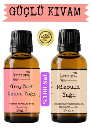 greyfurt yağı ve nioli uçucu yağı (10ml+10 ml) -  greyfurt niaouli yağı