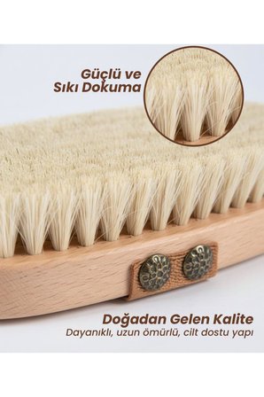 Lajel Premium %100 Doğal At Kılı Selülit Fırçası