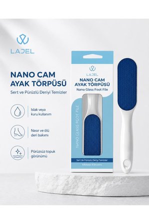 Lajel Premium Nano Cam Hassas ve Cilt Dostu Hijyenik Ayak Topuk Nasır Törpüsü