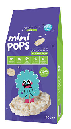 Mini Pops Atıştırmalık Pirinç Patlakları 30G