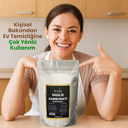 Ingiliz Karbonatı 1kg(1000G) / Yenilebilir/ Katkısız / Doğal / Vegan / Içilebilir -