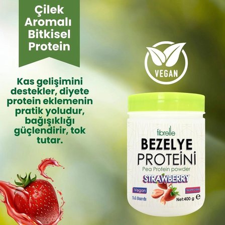 Bezelye Proteini Çilek Aromalı