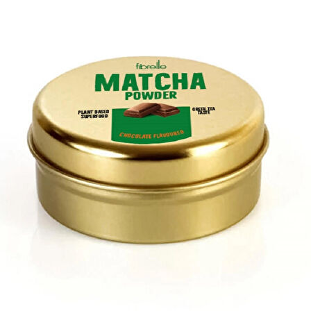 Fibrelle Matcha Çikolata 25g (Teneke Kutu)
