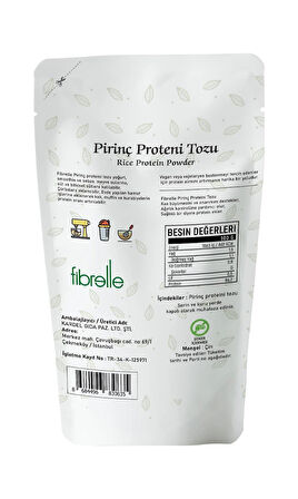Fibrelle Pirinç Protein 1000 g