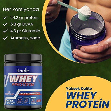 Fibrelle Whey Protein Tozu Aromasız 300 g 