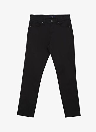 Normal Bel Düz Paça Slim Fit Siyah Erkek Pantolon BBFW24MPT001