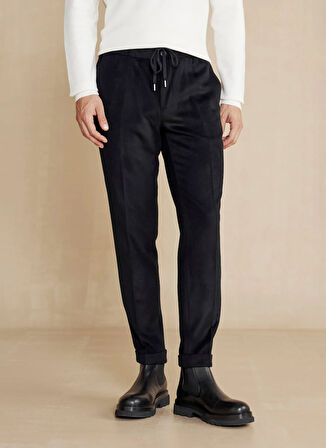 Brooks Brothers Normal Bel Duble Paça Standart Siyah Erkek Pantolon BBFW24MPT015