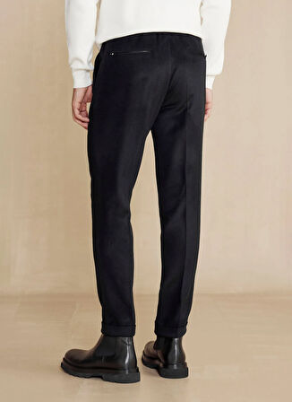Brooks Brothers Normal Bel Duble Paça Standart Siyah Erkek Pantolon BBFW24MPT015