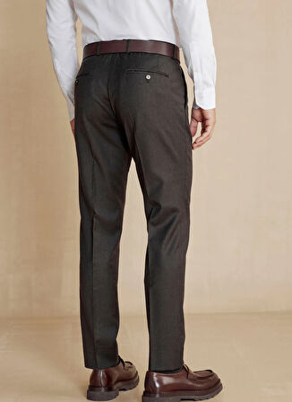 Brooks Brothers Normal Bel Normal Paça Standart Kahve Erkek Pantolon BBFW24MPT007