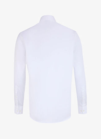 Brooks Brothers Slim Fit Klasik Yaka Beyaz Erkek Gömlek BBFW24MSH007