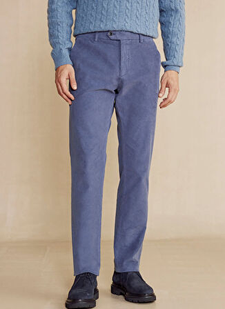 Brooks Brothers Normal Bel Normal Paça Standart Mavi Erkek Pantolon BBFW24MPT019