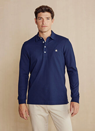 Brooks Brothers Lacivert Erkek Polo T-Shirt BBFW24MTS001