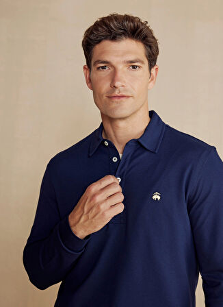 Brooks Brothers Lacivert Erkek Polo T-Shirt BBFW24MTS001