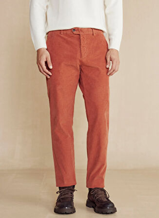Brooks Brothers Normal Bel Normal Paça Standart Kiremit Erkek Pantolon BBFW24MPT019