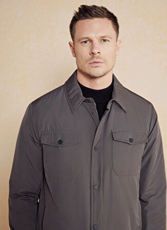 Brooks Brothers Gri Erkek Mont BBFW24MJC014