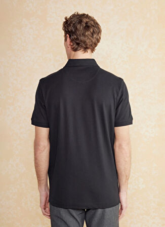 Brooks Brothers Polo Yaka Siyah Erkek T-Shirt BBSS25MTS010
