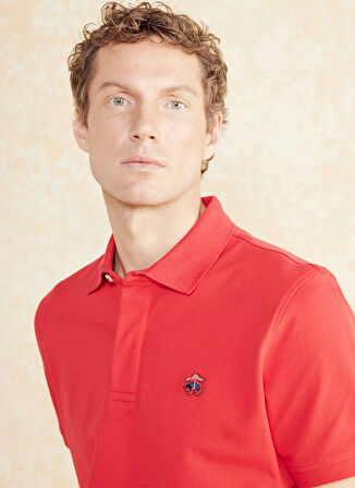 Brooks Brothers Polo Yaka Kırmızı Erkek T-Shirt BBSS25MTS010