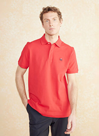 Brooks Brothers Polo Yaka Kırmızı Erkek T-Shirt BBSS25MTS010