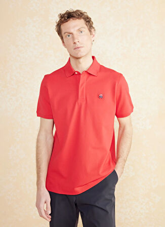 Brooks Brothers Polo Yaka Kırmızı Erkek T-Shirt BBSS25MTS010