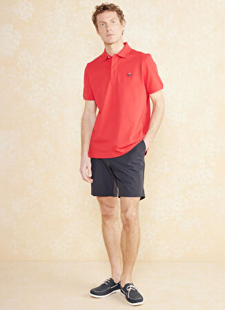 Brooks Brothers Polo Yaka Kırmızı Erkek T-Shirt BBSS25MTS010