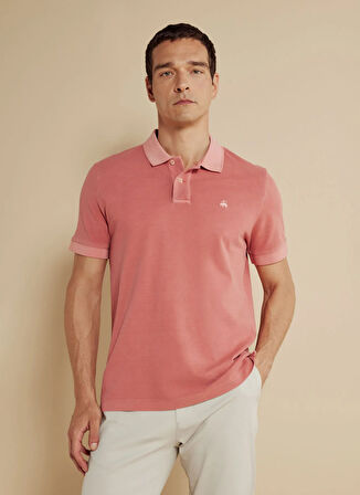 Brooks Brothers Polo Yaka Gül Kurusu Erkek T-Shirt BBSS25MTS003