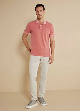 Brooks Brothers Polo Yaka Gül Kurusu Erkek T-Shirt BBSS25MTS003