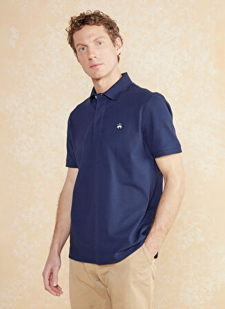Brooks Brothers Polo Yaka Lacivert Erkek T-Shirt BBSS25MTS010
