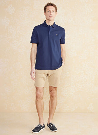 Brooks Brothers Polo Yaka Lacivert Erkek T-Shirt BBSS25MTS010