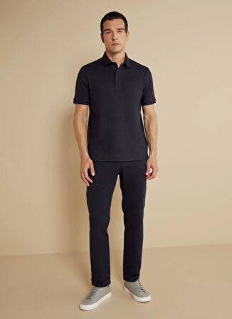 Brooks Brothers Polo Yaka Lacivert Erkek T-Shirt BBSS25MTS013