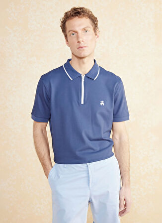 Brooks Brothers Polo Yaka Lacivert Erkek T-Shirt BBSS25MTS016