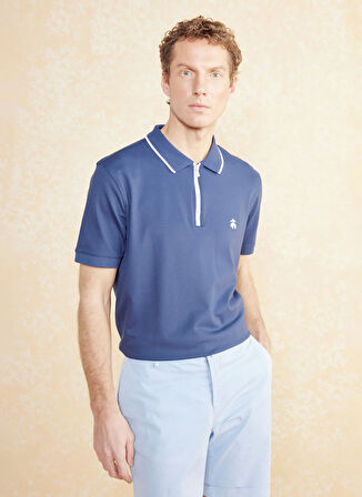 Brooks Brothers Polo Yaka Lacivert Erkek T-Shirt BBSS25MTS016