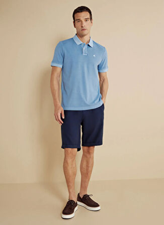 Brooks Brothers Polo Yaka Koyu Mavi Erkek T-Shirt BBSS25MTS003