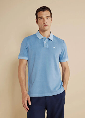Brooks Brothers Polo Yaka Koyu Mavi Erkek T-Shirt BBSS25MTS003