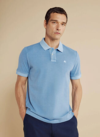 Brooks Brothers Polo Yaka Koyu Mavi Erkek T-Shirt BBSS25MTS003