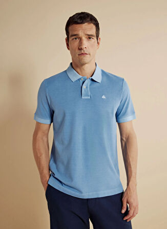 Brooks Brothers Polo Yaka Koyu Mavi Erkek T-Shirt BBSS25MTS003