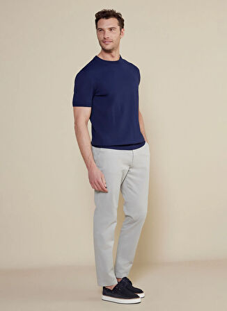 Brooks Brothers Normal Bel Düz Paça Standart Açık Gri Erkek Pantolon BBSS25MPT001