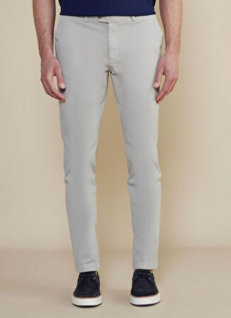 Brooks Brothers Normal Bel Düz Paça Standart Açık Gri Erkek Pantolon BBSS25MPT001